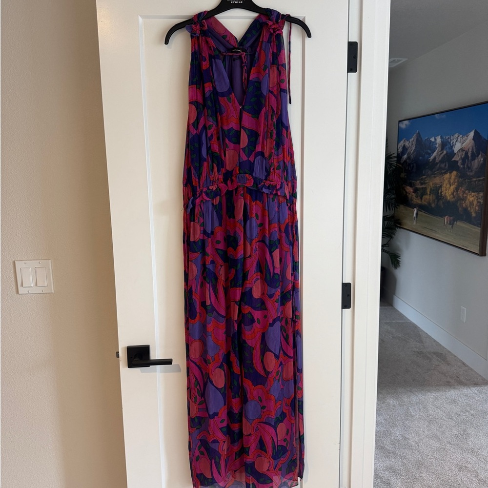 Isabel Marant Purple and Pink Maxi Dress